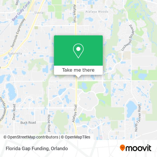 Florida Gap Funding map