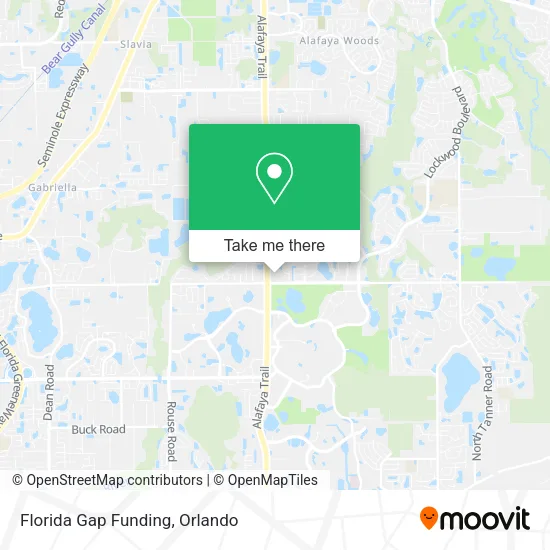 Florida Gap Funding map