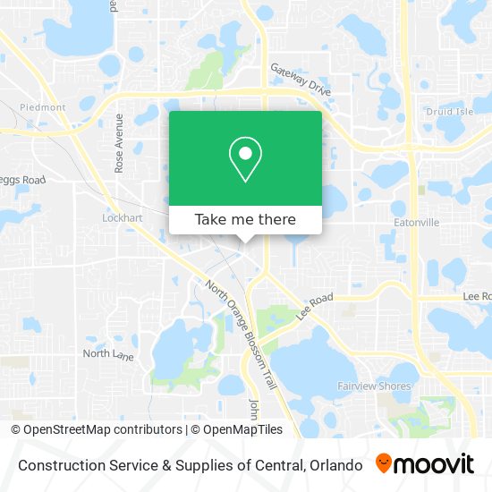 Mapa de Construction Service & Supplies of Central