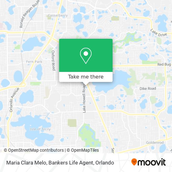 Maria Clara Melo, Bankers Life Agent map