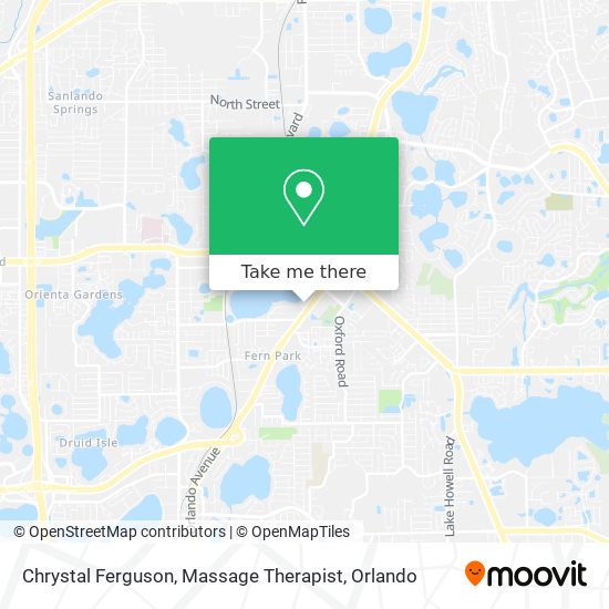 Chrystal Ferguson, Massage Therapist map