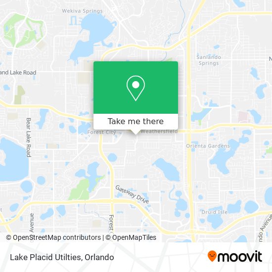 Mapa de Lake Placid Utilties