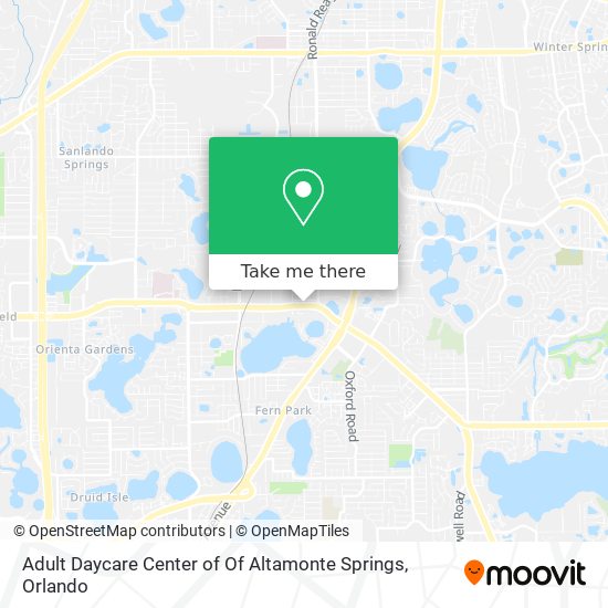 Mapa de Adult Daycare Center of Of Altamonte Springs