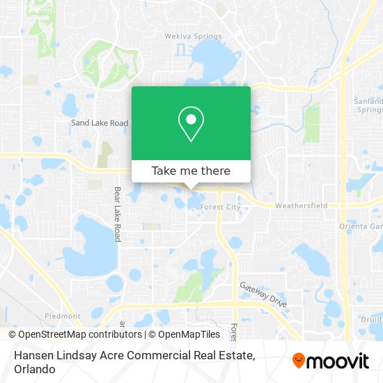 Hansen Lindsay Acre Commercial Real Estate map