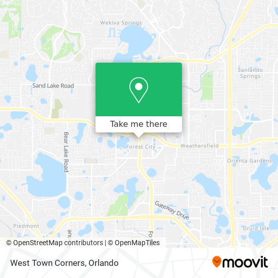 Mapa de West Town Corners