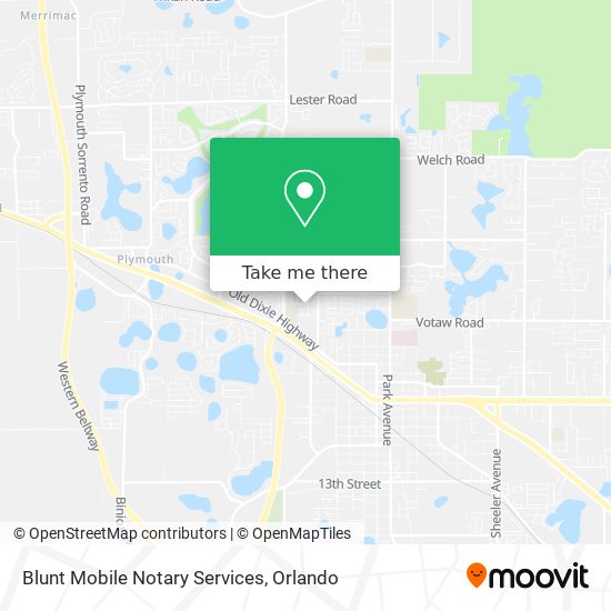 Mapa de Blunt Mobile Notary Services