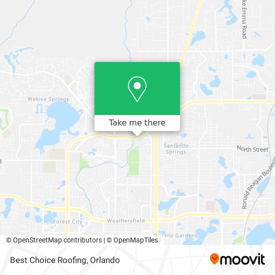 Best Choice Roofing map