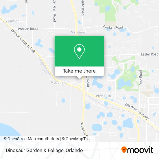 Mapa de Dinosaur Garden & Foliage