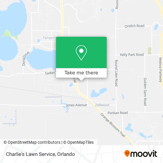 Charlie's Lawn Service map