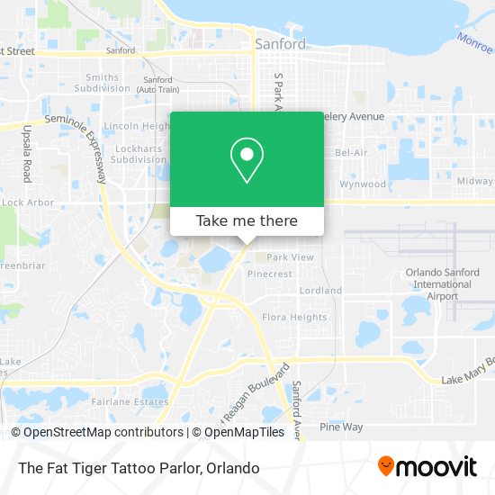 The Fat Tiger Tattoo Parlor map