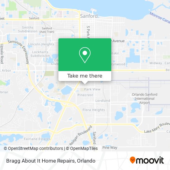 Bragg About It Home Repairs map
