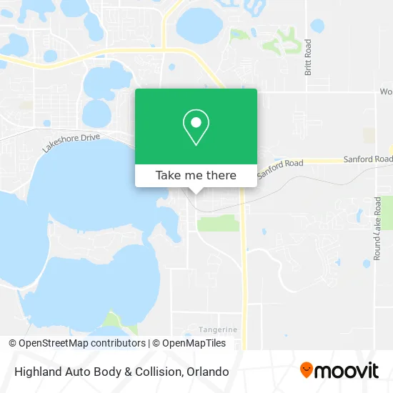 Highland Auto Body & Collision map