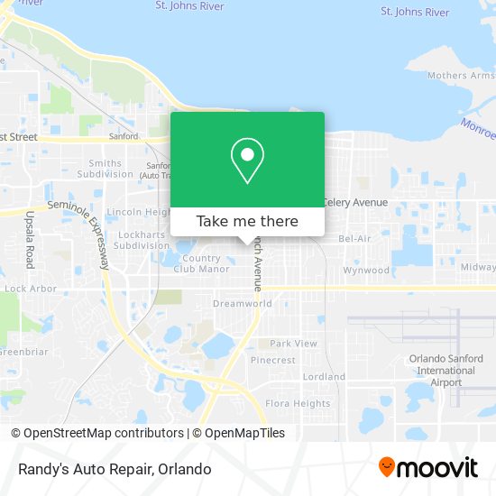 Randy's Auto Repair map