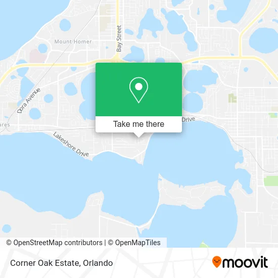 Corner Oak Estate map