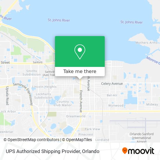 UPS Authorized Shipping Provider map