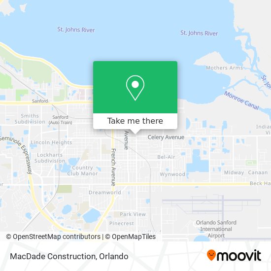 MacDade Construction map