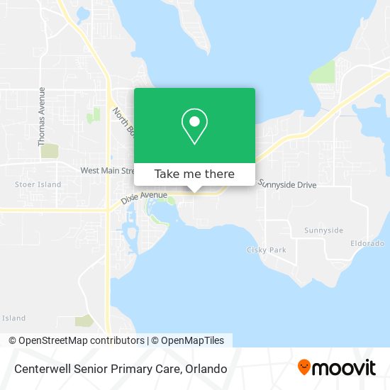 Mapa de Centerwell Senior Primary Care