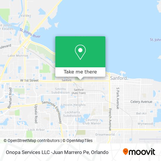 Onopa Services LLC -Juan Marrero Pe map