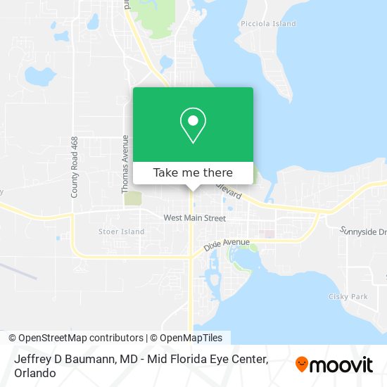 Jeffrey D Baumann, MD - Mid Florida Eye Center map