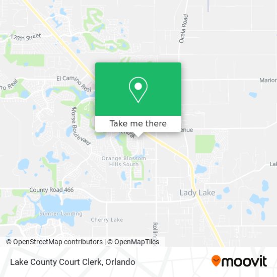 Lake County Court Clerk map