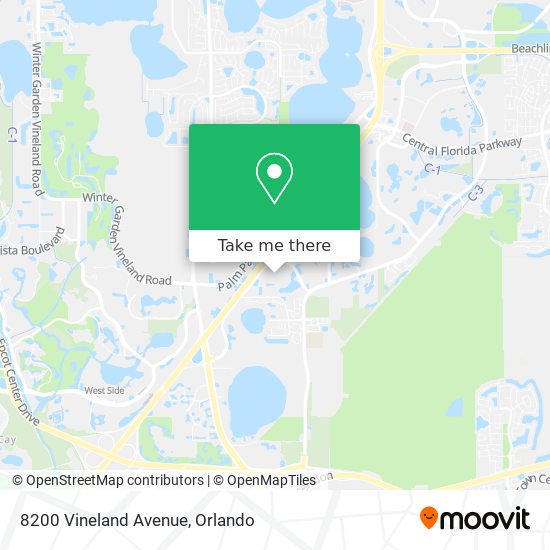 Mapa de 8200 Vineland Avenue