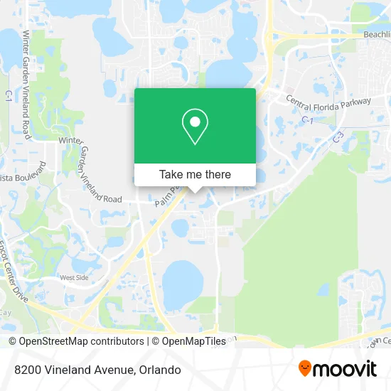 8200 Vineland Avenue map