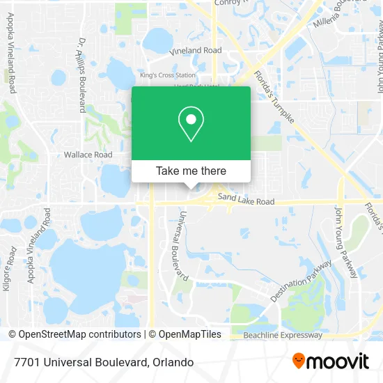 7701 Universal Boulevard map