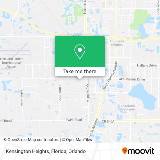 Kensington Heights, Florida map