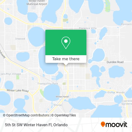 5th St SW Winter Haven Fl map