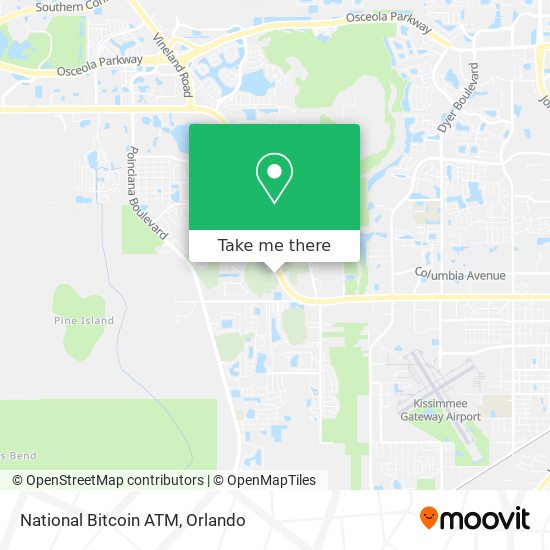 National Bitcoin ATM map