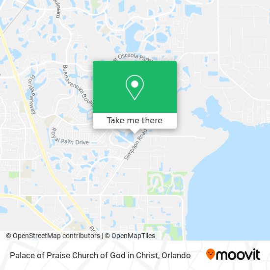 Palace of Praise Church of God in Christ map