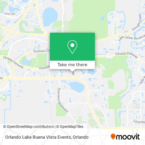 Orlando Lake Buena Vista Events map