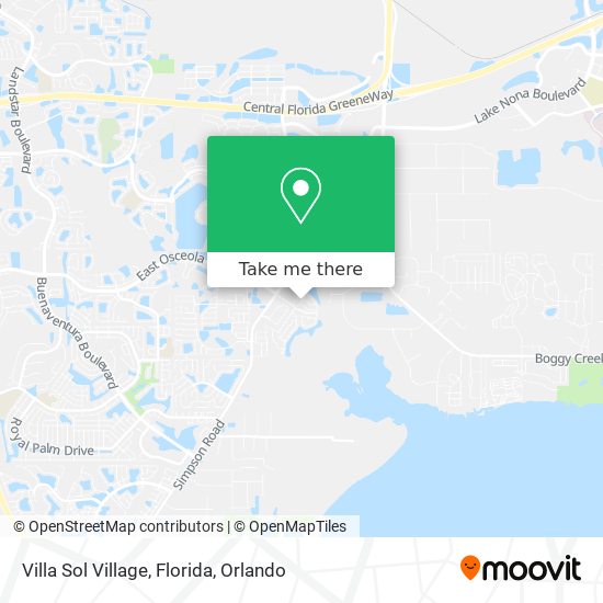 Mapa de Villa Sol Village, Florida