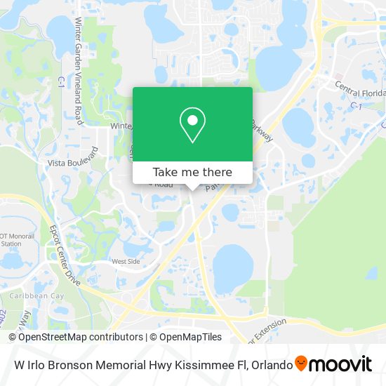 Mapa de W Irlo Bronson Memorial Hwy Kissimmee Fl