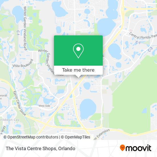 The Vista Centre Shops map