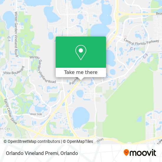 Orlando Vineland Premi map