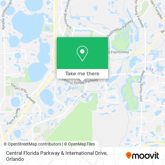 Central Florida Parkway & International Drive map