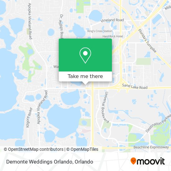Mapa de Demonte Weddings Orlando