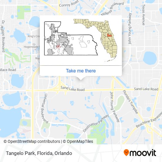 Tangelo Park, Florida map