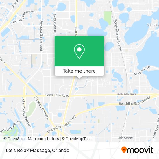 Let's Relax Massage map