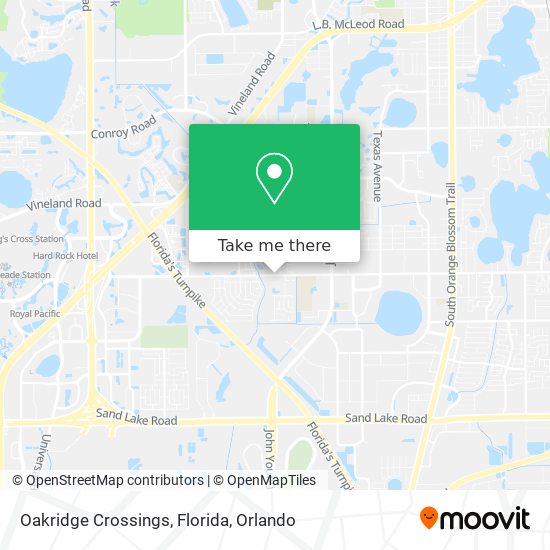 Mapa de Oakridge Crossings, Florida