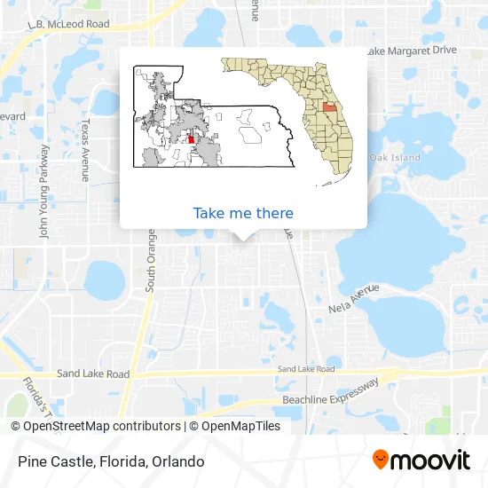 Mapa de Pine Castle, Florida