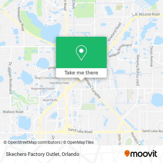 Mapa de Skechers Factory Outlet