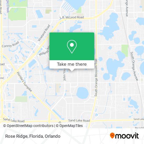 Rose Ridge, Florida map