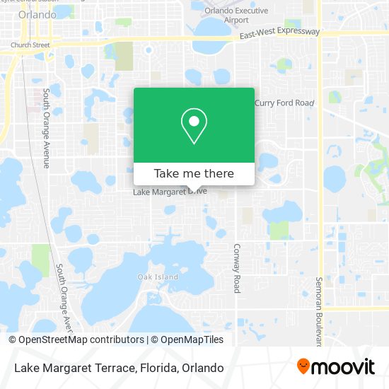 Lake Margaret Terrace, Florida map