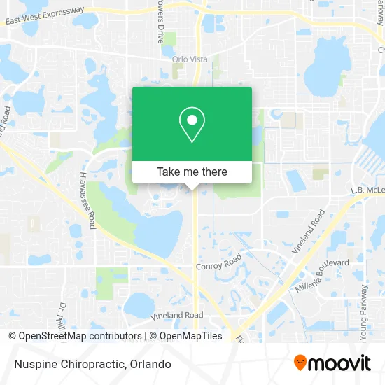 Nuspine Chiropractic map