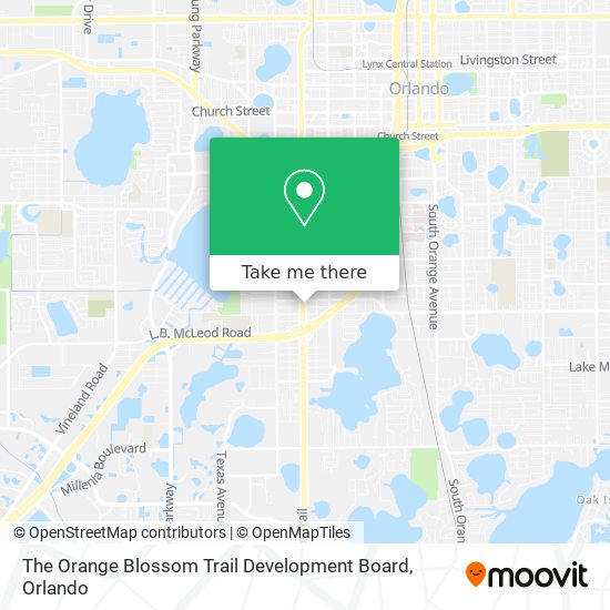 The Orange Blossom Trail Development Board map