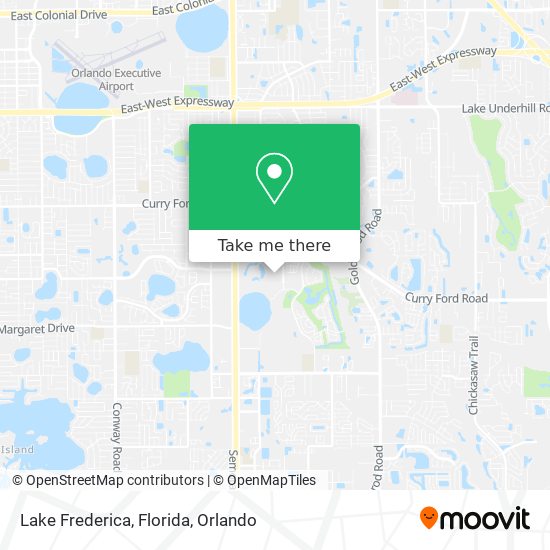 Lake Frederica, Florida map