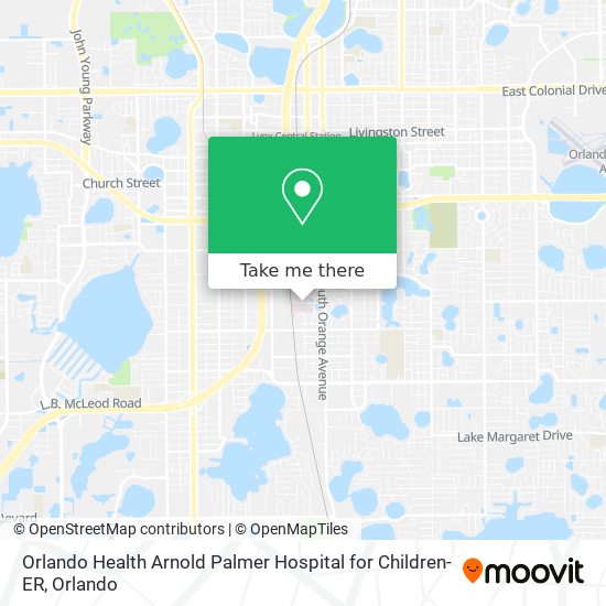 Orlando Health Arnold Palmer Hospital for Children-ER map