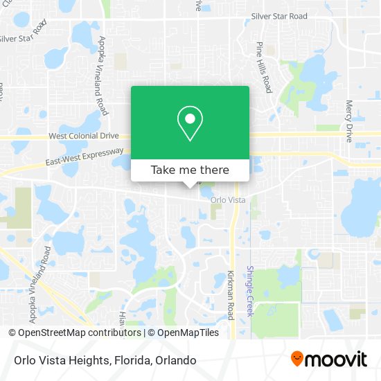 Orlo Vista Heights, Florida map